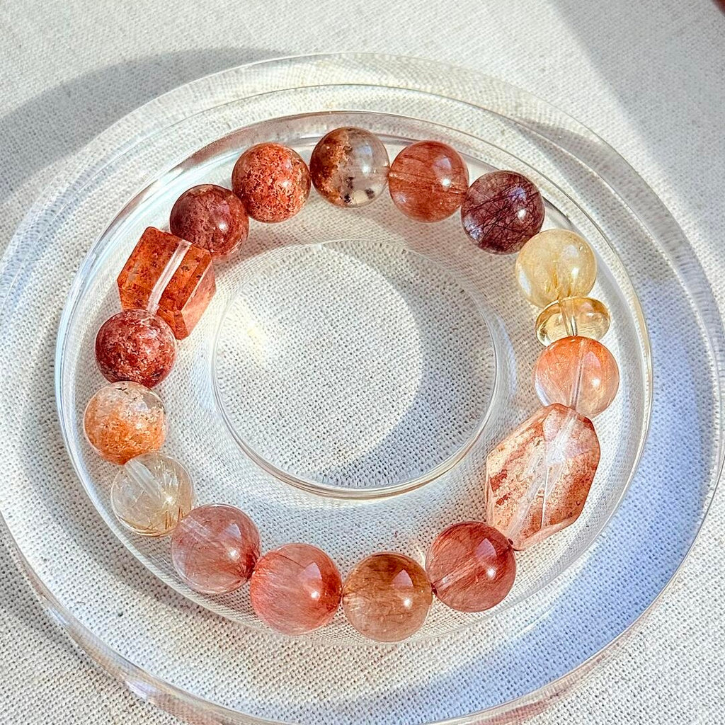 Mixed crystal bracelet