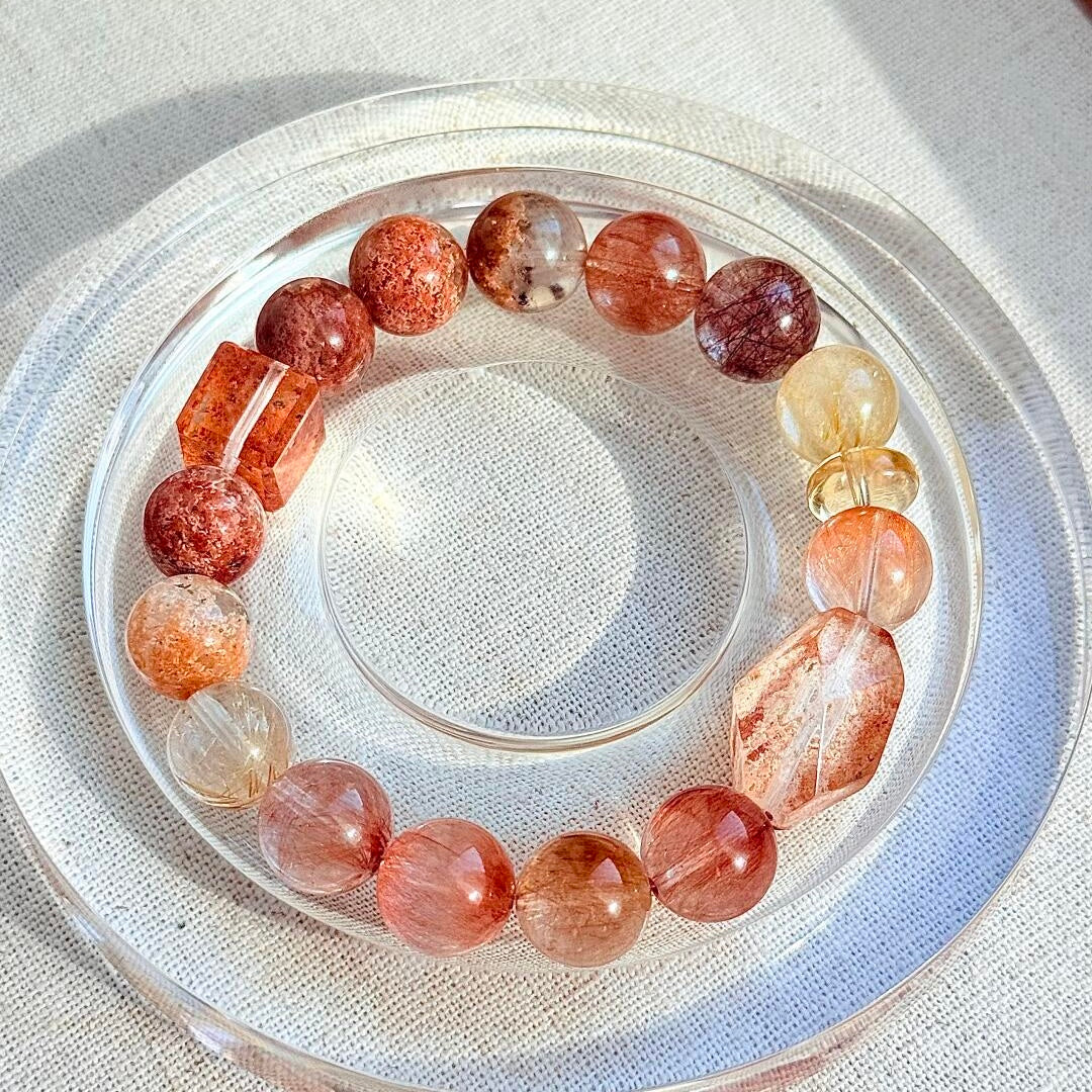Mixed crystal bracelet